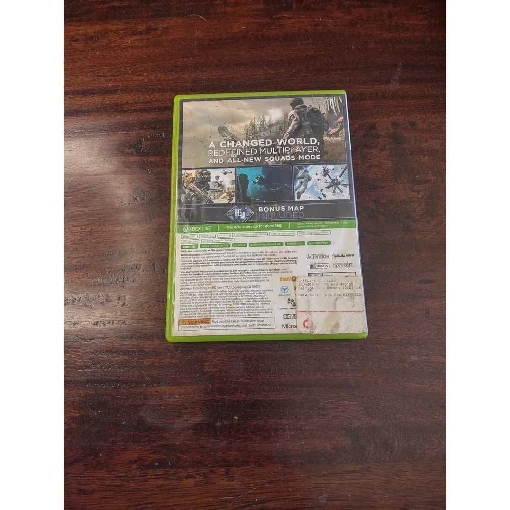 XBOX 360 CALL OF DUTY: GHOSTS - 2 Disks
